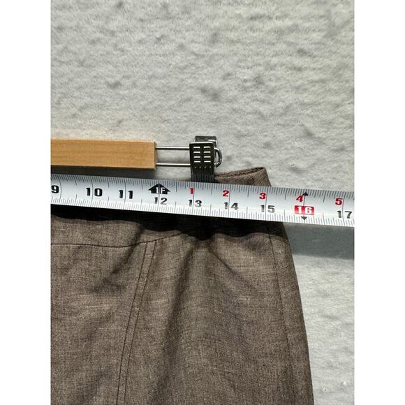 Tahari Linen Blend Skirt Suit Set Short Sleeve Belted Blazer & Flared Skirt Sz 6 - Picture 10 of 15